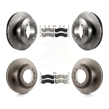 Front Rear Semi-Metallic Pad & Brake Rotors Kit For Ford F-59 Commercial Stripped Chassis K8A-101405
