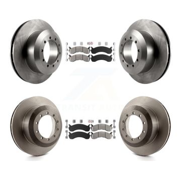 Front Rear Semi-Metallic Pad & Brake Rotors Kit For Ford F-59 Commercial Stripped Chassis K8A-101406