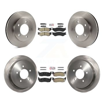 Front Rear Semi-Metallic Pad & Brake Rotors Kit For Ford Expedition Lincoln Navigator 4WD K8A-101407