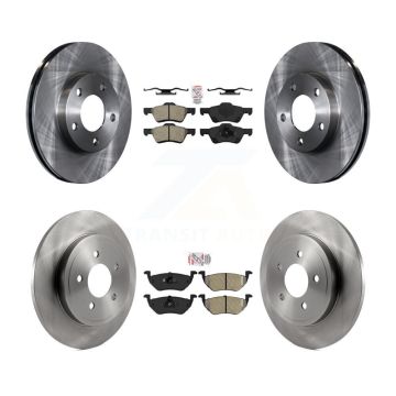 Front Rear Semi-Metallic Pads And Disc Brake Rotors Kit For Mercury Mariner K8A-101421