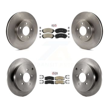 Front Semi-Metallic Rear Ceramic Pad Brake Rotor Kit For Buick Rendezvous Pontiac Montana K8A-101423