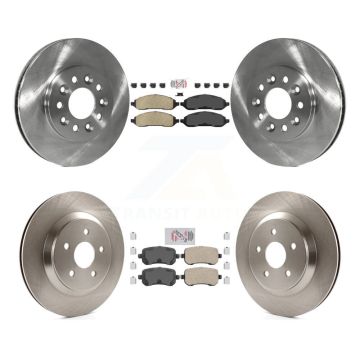 Front Rear Ceramic Pad Disc Brake Rotors Kit For 2004-2007 Ford Freestar Mercury Monterey K8A-101436