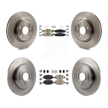 Front Rear Ceramic Pad Disc Brake Rotor Kit For Ford Explorer Flex Taurus Lincoln MKT MKS K8A-101474