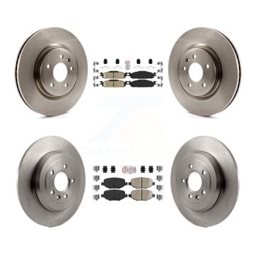 Front Rear Ceramic Pad Disc Brake Rotor Kit For Ford Explorer Flex Taurus Lincoln MKT MKS K8A-101476