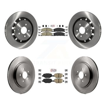 Front Rear Ceramic Pad & Brake Rotor Kit For Ford Explorer Flex Taurus Police Interceptor K8A-101488