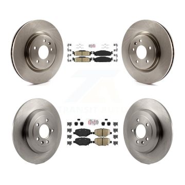 Front Ceramic Rear Semi-Metallic Pad Brake Rotors Kit For Ford Explorer Limited/Sport/XLT K8A-101489