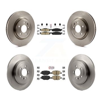 Front Rear Ceramic Pad & Brake Rotor Kit For 2015 Ford Explorer Without Heavy Duty Brakes K8A-101496