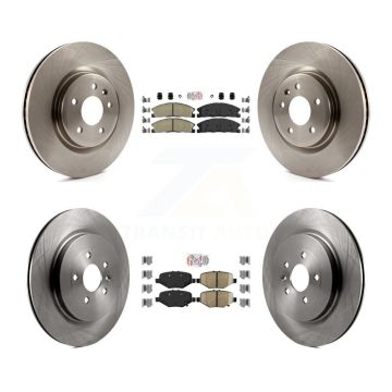 Front Rear Ceramic Pad Brake Rotors Kit For 13 Ford Explorer Sport With Heavy Duty Brakes K8A-101516