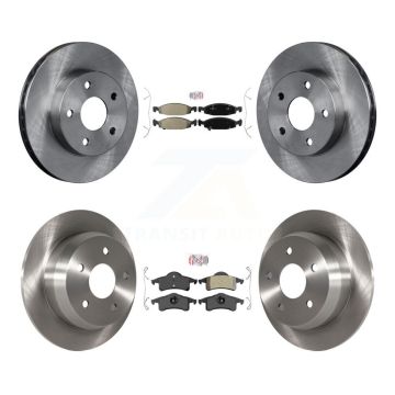 Front Rear Semi-Metallic Pads And Disc Brake Rotors Kit For Jeep Grand Cherokee K8A-101540