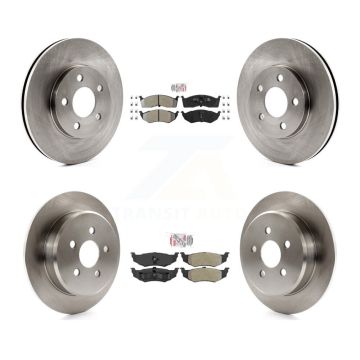 Front Rear Semi-Metallic Pads And Disc Brake Rotors Kit For Neon Chrysler Dodge Plymouth K8A-101541