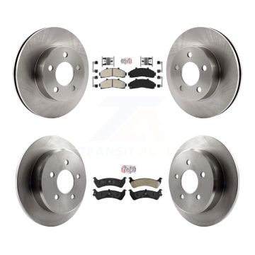 Front Rear Semi-Metallic Pad Brake Rotor Kit For Ford Ranger Explorer Mercury Mountaineer K8A-101543