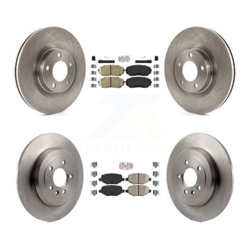 Front Rear Ceramic Pads And Disc Brake Rotors Kit For Ford Edge Lincoln MKX K8A-101621