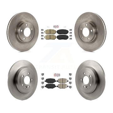 Front Rear Ceramic Pads And Disc Brake Rotors Kit For Ford Edge Lincoln MKX K8A-101622