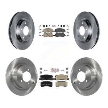 Front Rear Ceramic Pad Brake Rotor Kit For Jeep Mitsubishi Patriot Lancer Compass Sebring K8A-101636