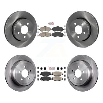 Front Rear Ceramic Pads And Disc Brake Rotors Kit For Jeep Liberty Dodge Nitro K8A-101690