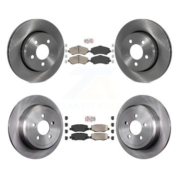 Front Rear Ceramic Pads And Disc Brake Rotors Kit For Jeep Liberty Dodge Nitro K8A-101691