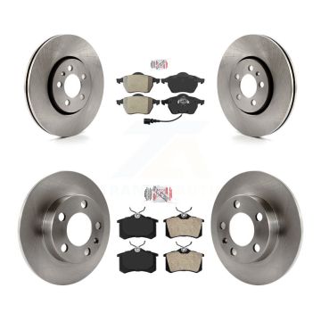 Front Rear Semi-Metallic Pads And Disc Brake Rotors Kit For Volkswagen Beetle K8A-101711