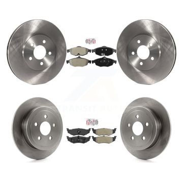 Front Rear Semi-Metallic Pad And Disc Brake Rotors Kit For Chrysler Sebring Dodge Stratus K8A-101737