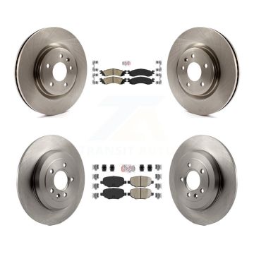 Front Rear Ceramic Pads And Disc Brake Rotors Kit For 2010-2012 Ford Taurus SHO K8A-101755