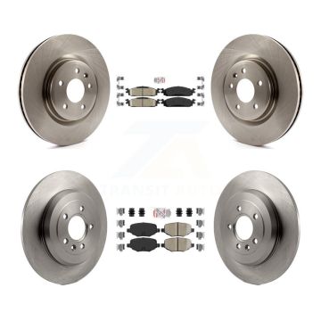 Front Rear Ceramic Pads And Disc Brake Rotors Kit For 2009-2010 Lincoln MKS K8A-101757