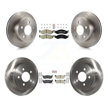 Front Rear Semi-Metallic Pad & Disc Brake Rotor Kit For Jeep Wrangler TJ rear brakes K8A-101775