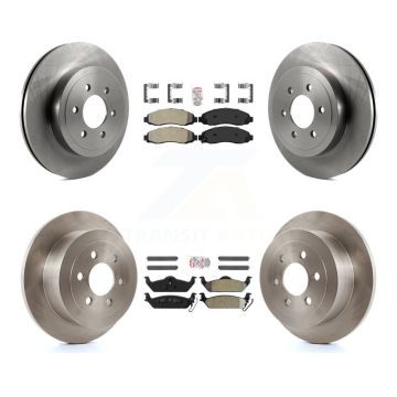 Front Rear Semi-Metallic Pads And Disc Brake Rotors Kit For 2003-2004 Dodge Dakota K8A-101776