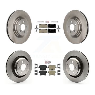 Front Semi-Metallic Rear Ceramic Pads And Disc Brake Rotors Kit For Dodge Charger K8A-101840