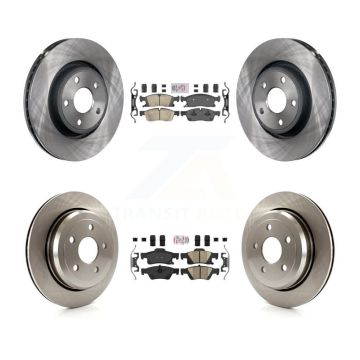 Front Rear Ceramic Pad Brake Rotor Kit For Jeep Grand Cherokee WK With Vented Rotors K8A-101874