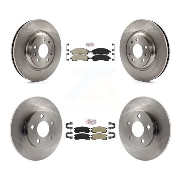 Front Rear Semi-Metallic Pads And Disc Brake Rotors Kit For 2004 Pontiac Bonneville GXP K8A-101886
