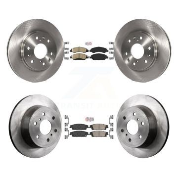 Front Rear Ceramic Pad & Brake Rotor Kit For GMC Sierra 1500 Chevrolet Silverado Tahoe XL K8A-101909