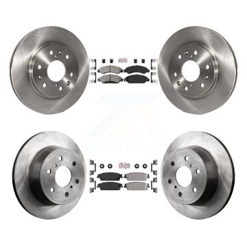 Front Rear Semi-Metallic Pad & Brake Rotor Kit For Chevrolet Avalanche Cadillac GMC Tahoe K8A-101911