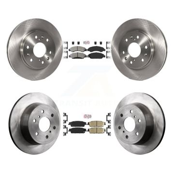 Front Semi-Metallic Rear Ceramic Pad Brake Rotor Kit For Chevrolet Avalanche Cadillac GMC K8A-101912