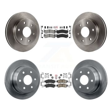 Front Semi-Metallic Rear Ceramic Pad Brake Rotors Kit For Chevrolet GMC Silverado 1500 XL K8A-101920