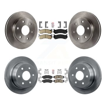 Front Rear Ceramic Pad Brake Rotor Kit For Chevrolet GMC Silverado 1500 Sierra Classic XL K8A-101923