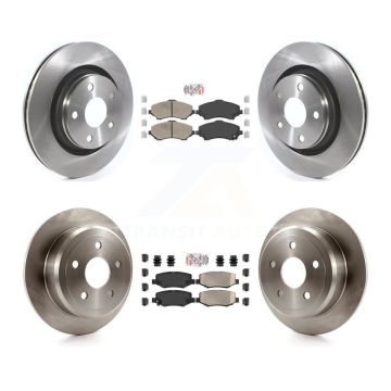 Front Rear Ceramic Pads And Disc Brake Rotors Kit For Jeep Wrangler JK K8A-101941