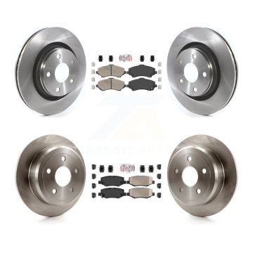 Front Rear Ceramic Pads And Disc Brake Rotors Kit For Jeep Wrangler JK K8A-101943