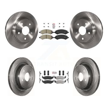 Front Rear Semi-Metallic Pad & Brake Rotors Kit For Ram 1500 Classic Dodge Chrysler Aspen K8A-102167