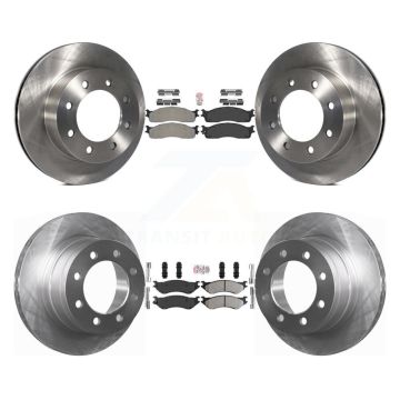 Front Rear Semi-Metallic Pads And Disc Brake Rotors Kit For Dodge Ram 1500 3500 2500 K8A-102179
