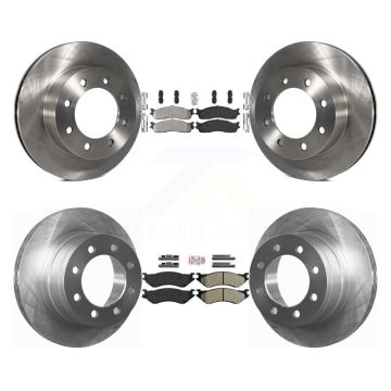 Front Rear Semi-Metallic Pads And Disc Brake Rotors Kit For Dodge Ram 1500 3500 2500 K8A-102184