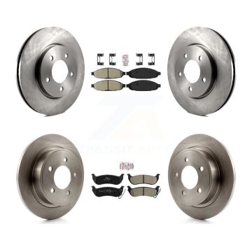 Front Rear Semi-Metallic Pads And Disc Brake Rotors Kit For 2004-2008 Chrysler Pacifica K8A-102188