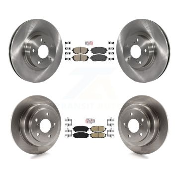 Front Rear Ceramic Pads And Disc Brake Rotors Kit For Subaru Impreza Saab 9-2X K8A-102220