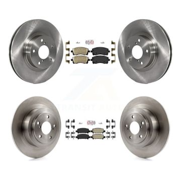 Front Ceramic Rear Semi-Metallic Pads And Disc Brake Rotors Kit For Subaru Legacy Outback K8A-102247