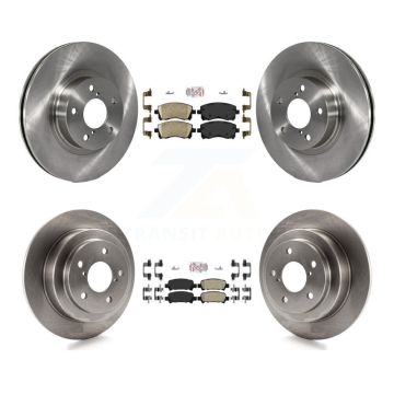 Front Ceramic Rear Semi-Metallic Pad And Disc Brake Rotor Kit For Subaru Forester Impreza K8A-102264