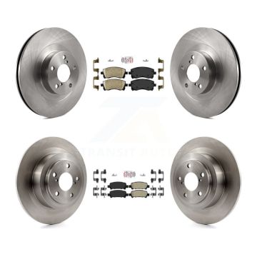 Front Ceramic Rear Semi-Metallic Pads And Disc Brake Rotors Kit For Subaru Outback Legacy K8A-102268