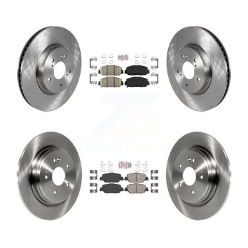 Front Rear Ceramic Pads And Disc Brake Rotors Kit For Honda CR-V K8A-102304