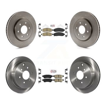 Front Rear Ceramic Pad And Disc Brake Rotor Kit For Nissan Frontier Xterra Suzuki Equator K8A-102754