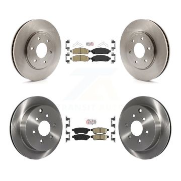 Front Rear Ceramic Pads And Disc Brake Rotors Kit For Nissan Frontier Suzuki Equator K8A-102758