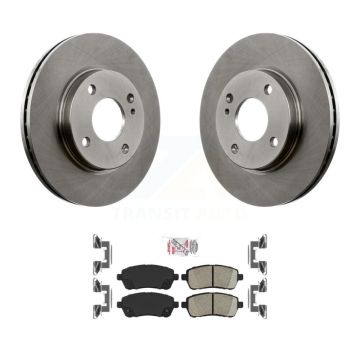 Front Disc Brake Rotors And Ceramic Pads Kit For Ford Fiesta K8A-104421