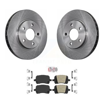 Front Disc Brake Rotors And Ceramic Pads Kit For Chevrolet Malibu Pontiac G6 K8A-104443