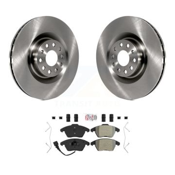Front Disc Brake Rotor & Semi-Metallic Pad Kit For Volkswagen Golf CC GTI Audi A3 Quattro K8A-104461